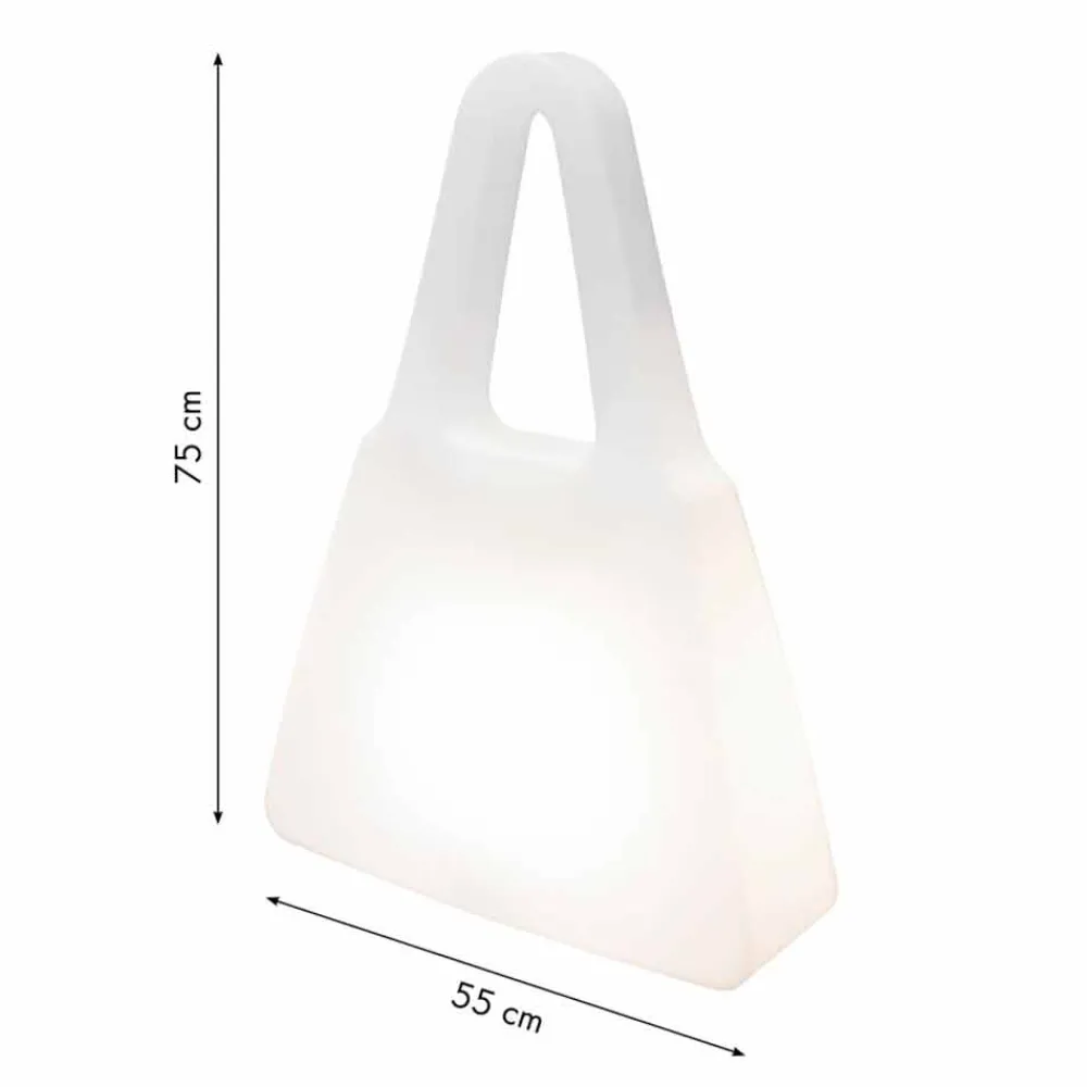 Viadurini Lighting Designer Stehlampen-Weißer Designtisch oder Stehlampe für Innen oder Außen - Borsastar