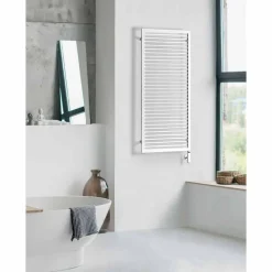 Scirocco H Handtuchheizkörper Elektrisch-Weißer elektrischer Handtuchwärmer für Badezimmer aus Stahl - Shadow von Scirocco