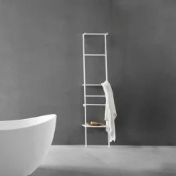 Viadurini Decor Garderobenständer-Weißer oder farbiger moderner Design-Leiter-Kleiderbügel - Caloina