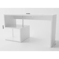 Viadurini Design Design Schreibtische-Weißer oder Schiefer Schreibtisch in italienischem Design Holz 3 Größen - Michel