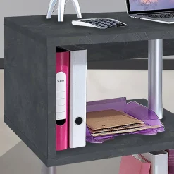 Viadurini Design Design Schreibtische-Weißer oder Schiefer Schreibtisch in italienischem Design Holz 3 Größen - Michel