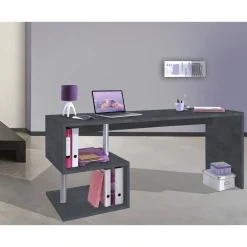 Viadurini Design Design Schreibtische-Weißer oder Schiefer Schreibtisch in italienischem Design Holz 3 Größen - Michel