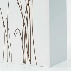 Viadurini Living Regenschirmständer Design-Weißer Schirmständer aus verziertem Holz Modernes Design Rechteckig - Filigran