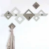 Viadurini Decor Wandgarderobe-Weißer und beiger hölzerner Wandhalter Modernes geometrisches Design - Klimt