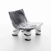 SLIDE Sessel Kunststoff|Moderne Sessel-Weißer und schwarzer Outdoor-Lounge-Sessel Low Lita Anniversary