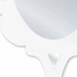 Viadurini Living Wandspiegel-Weißer Wandspiegel mit verziertem Rahmen Schnee made in Italy