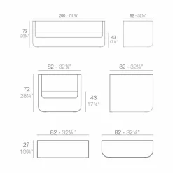 Vondom Garten Lounge Set-Weißer Wohnzimmersatz Ulm im Freien, modernes Design