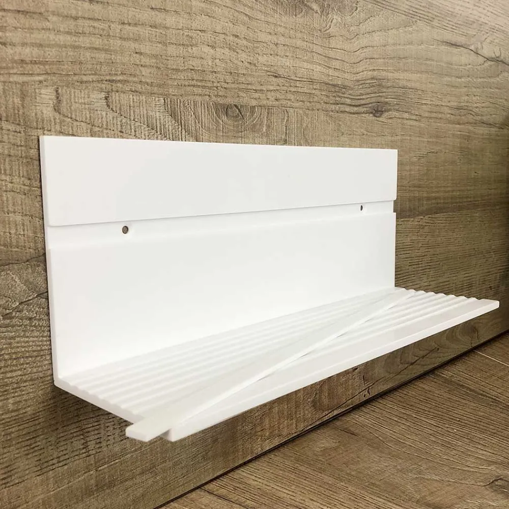 Viadurini Bathroom Badzubehör-Weißes Corian Wandregal L 35 oder L 60 cm Made in Italy Qualität - Elono