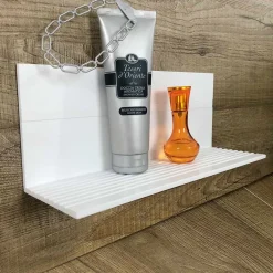 Viadurini Bathroom Badzubehör-Weißes Corian Wandregal L 35 oder L 60 cm Made in Italy Qualität - Elono