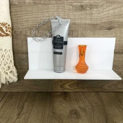 Viadurini Bathroom Badzubehör-Weißes Corian Wandregal L 35 oder L 60 cm Made in Italy Qualität - Elono