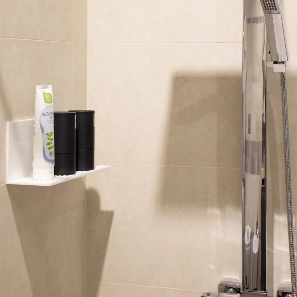 Viadurini Bathroom Badzubehör-Weißes Corian Wandregal L 35 oder L 60 cm Made in Italy Qualität - Elono