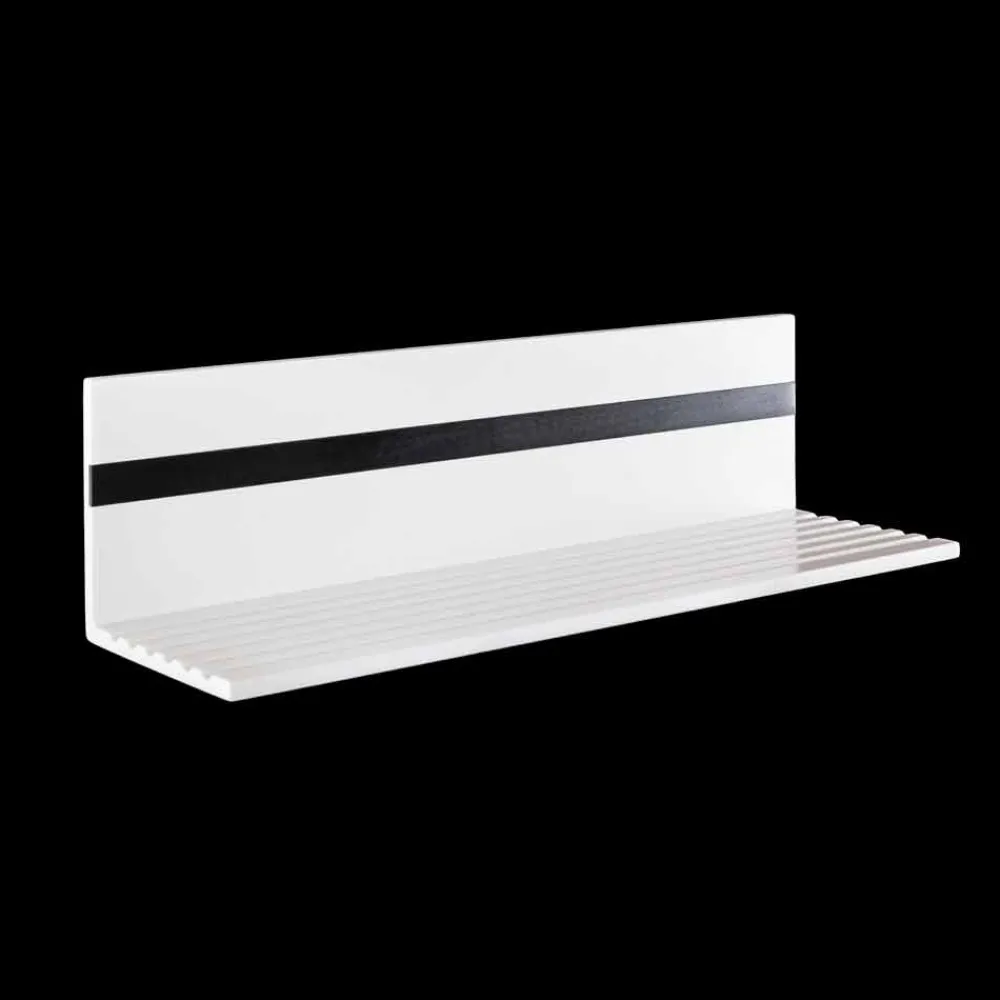 Viadurini Bathroom Badzubehör-Weißes Corian Wandregal L 35 oder L 60 cm Made in Italy Qualität - Elono