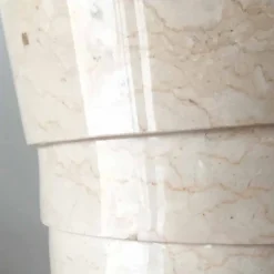 Viadurini Bathroom Steinwaschbecken-Weißes freistehendes Waschbecken aus Stein Brent, Unikat