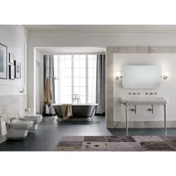 Viadurini Bathroom Bidet-Weißes Keramik-Bidet im klassischen Stil, hergestellt in Italien - Nausica