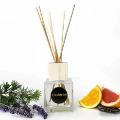 Viadurini Home Fragrance Keep Calm-Weißes Leinen Raumduft 200 ml mit Stäbchen - Cuoredifirenze