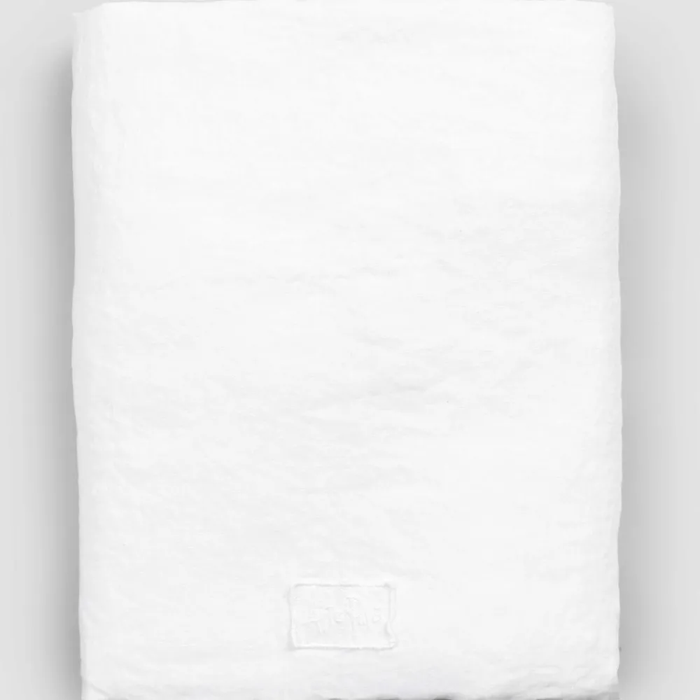 Viadurini Textile Bettlaken-Weißes Leinenbettlaken für Doppelbett, Luxusdesign Made in Italy - Fiumano