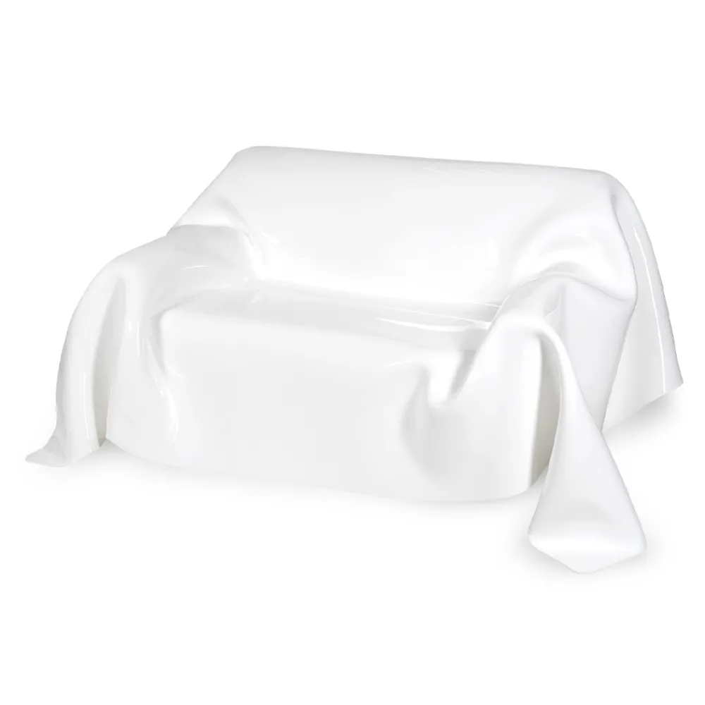 Viadurini Italian Sofas Moderne Sofas-Weißes oder mehrfarbiges Plexiglassofa, recycelbar innen außen - Jolly