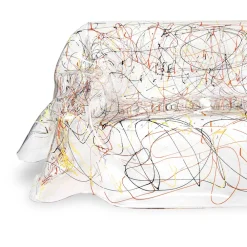 Viadurini Italian Sofas Moderne Sofas-Weißes oder mehrfarbiges Plexiglassofa, recycelbar innen außen - Jolly