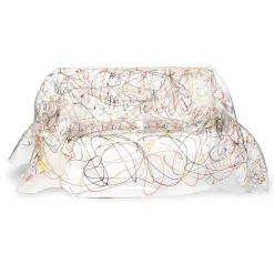 Viadurini Italian Sofas Moderne Sofas-Weißes oder mehrfarbiges Plexiglassofa, recycelbar innen außen - Jolly