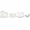 Viadurini Kitchen Teller Set-Weißes Porzellan Abendessen oder Servieren von Gerichten - Nalah
