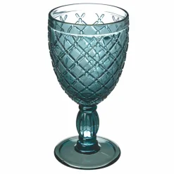 Viadurini Kitchen Weinkelch-Wein- oder Wasserbecher aus farbigem oder transparentem Glas mit Dekorationen, 12 Stück - Rocca