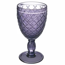 Viadurini Kitchen Weinkelch-Wein- oder Wasserbecher aus farbigem oder transparentem Glas mit Dekorationen, 12 Stück - Rocca