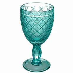 Viadurini Kitchen Weinkelch-Wein- oder Wasserbecher aus farbigem oder transparentem Glas mit Dekorationen, 12 Stück - Rocca