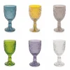Viadurini Kitchen Gläser Set-Wein- oder Wasserkelche aus farbigem Glas und Arabeskendekoration 12 Stück - Marokko