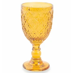 Viadurini Kitchen Gläser Set-Wein- oder Wasserkelche aus farbigem Glas und Arabeskendekoration 12 Stück - Marokko