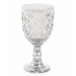 Viadurini Kitchen Gläser Set-Wein- oder Wasserkelche aus farbigem Glas und Arabeskendekoration 12 Stück - Marokko