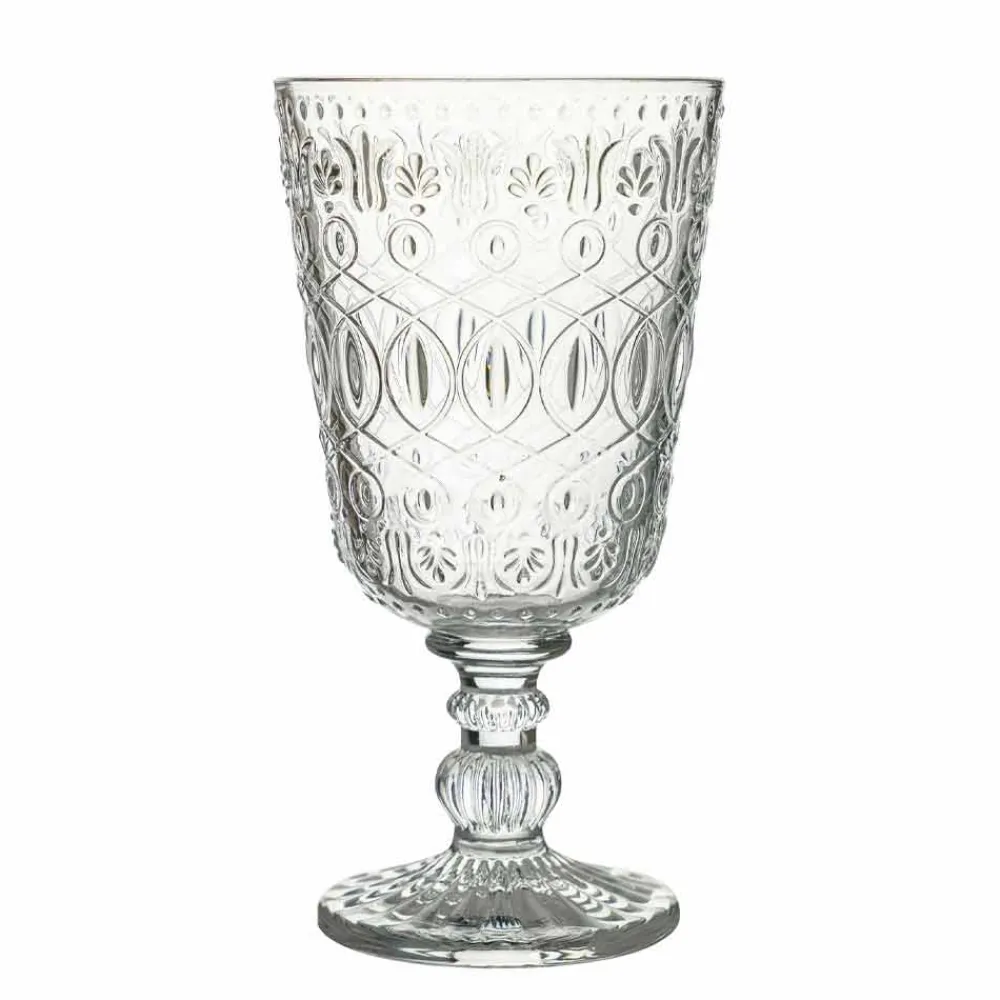 Viadurini Kitchen Gläser Set-Weingläser aus transparentem dekoriertem Glas 12 Designbecher - Marokkobisch