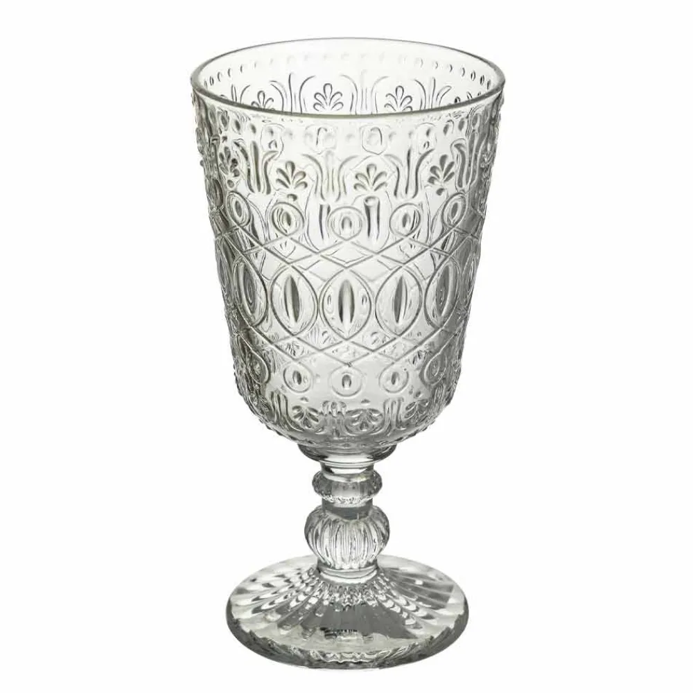 Viadurini Kitchen Gläser Set-Weingläser aus transparentem dekoriertem Glas 12 Designbecher - Marokkobisch