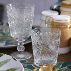 Viadurini Kitchen Gläser Set-Weingläser aus transparentem dekoriertem Glas 12 Designbecher - Marokkobisch