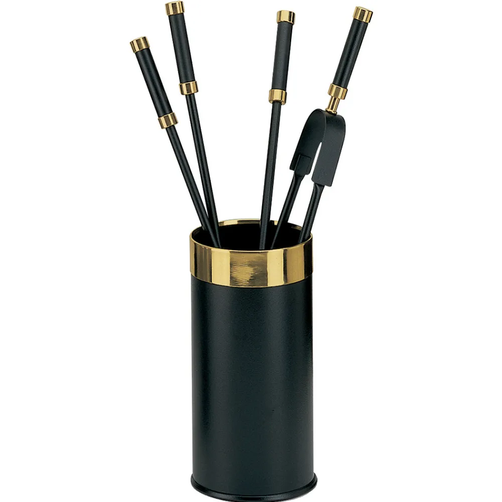 Viadurini Fire Design Kaminbesteck-Werkzeughalter mit 4 Kaminzubehörteilen im Lieferumfang enthalten, hergestellt in Italien – Schlange