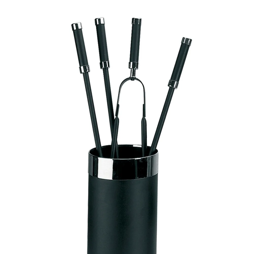 Viadurini Fire Design Kaminbesteck-Werkzeughalter mit 4 Kaminzubehörteilen im Lieferumfang enthalten, hergestellt in Italien – Schlange