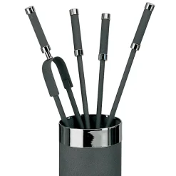 Viadurini Fire Design Kaminbesteck-Werkzeughalter mit 4 Kaminzubehörteilen im Lieferumfang enthalten, hergestellt in Italien – Schlange