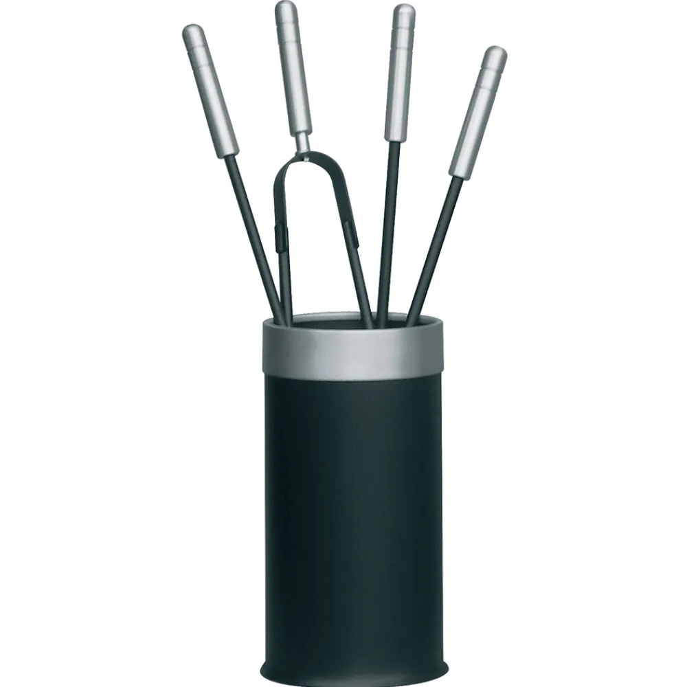 Viadurini Fire Design Kaminbesteck-Werkzeughalter mit 4 Kaminzubehörteilen im Lieferumfang enthalten, hergestellt in Italien – Schlange