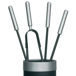 Viadurini Fire Design Kaminbesteck-Werkzeughalter mit 4 Kaminzubehörteilen im Lieferumfang enthalten, hergestellt in Italien – Schlange