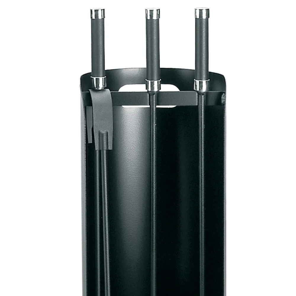 Viadurini Fire Design Kaminbesteck-Werkzeughalter mit 3 Kaminbesteck aus Metall, hergestellt in Italien – Bazar