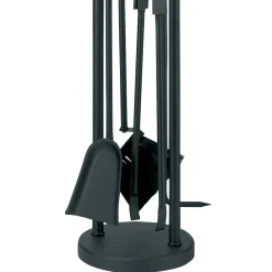 Viadurini Fire Design Kaminbesteck-Werkzeughalter mit 4 Kaminbestecken Made in Italy – Licaone