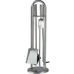 Viadurini Fire Design Kaminbesteck-Werkzeughalter mit 4 Kaminbestecken Made in Italy – Licaone