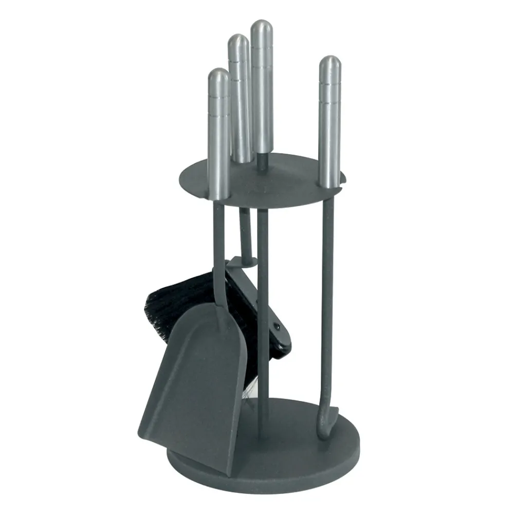 Viadurini Fire Design Kaminbesteck-Werkzeughalter mit 3 Metallwerkzeugen in verschiedenen Ausführungen, hergestellt in Italien – Darbuka