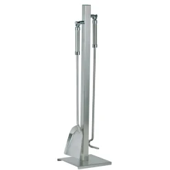 Viadurini Fire Design Kaminbesteck-Werkzeughalter mit Haken und Klemme aus Metall oder Stahl, hergestellt in Italien – Samowar