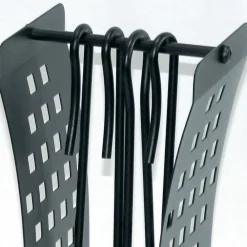 Viadurini Fire Design Kaminbesteck-Werkzeughalter mit modernen Linien aus Metall und 4 Werkzeugen, hergestellt in Italien – Maiko