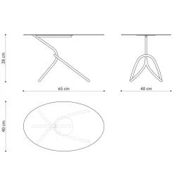 Viadurini in the Garden Garten Beistelltisch-Wertvoller Outdoor-Couchtisch aus lackiertem Metall Made in Italy - Lübeck