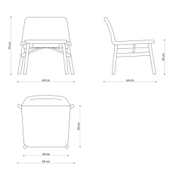 Viadurini Living Moderne Sessel-Wertvoller Sessel aus Stoff oder Samt mit Buchenfuß Made in Italy - Molde