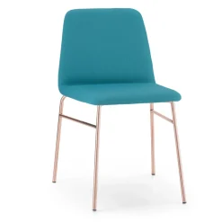 Viadurini Living Moderne Stühle-Wertvoller Stoffstuhl mit Metallbasis Hergestellt in Italien, 2 Stück - Molde