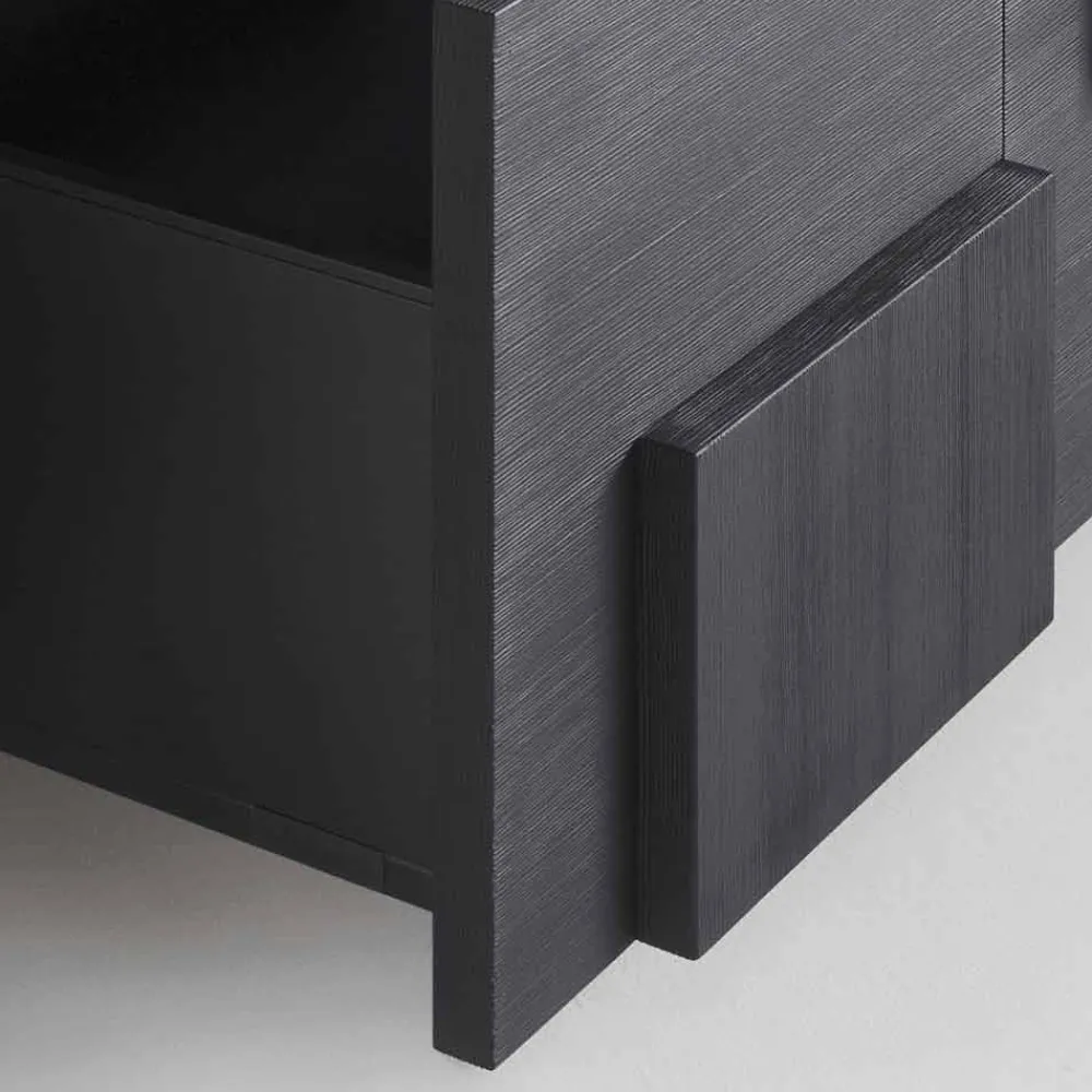 Viadurini Living Sideboards-Wertvolles Sideboard aus Thermoholz n Lärche 3 Türen und 1 Schublade