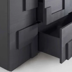 Viadurini Living Sideboards-Wertvolles Sideboard aus Thermoholz n Lärche 3 Türen und 1 Schublade