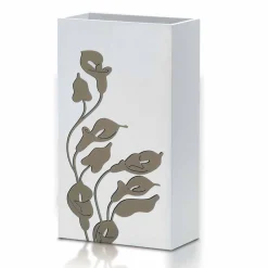 Viadurini Living Regenschirmständer Design-White Wood Umbrella Stand Modernes Design mit Blumendekorationen - Caracalla
